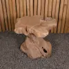 Product image 4 of the product “Table with abstract legs made of teak wood about 35cm height ”